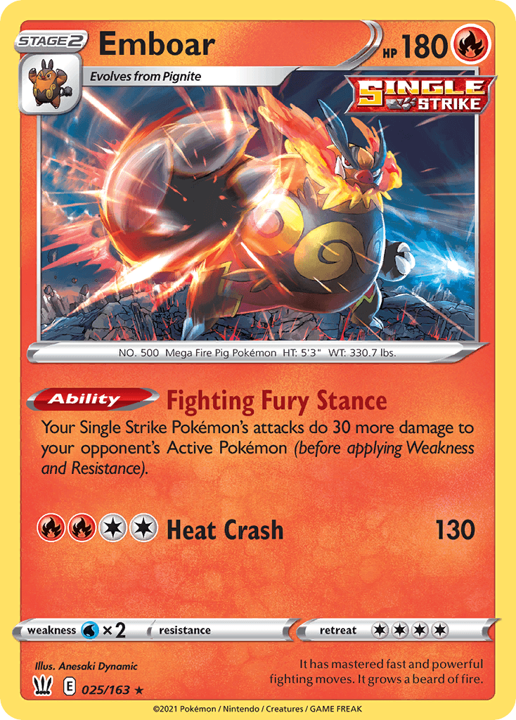 Emboar Battle Styles