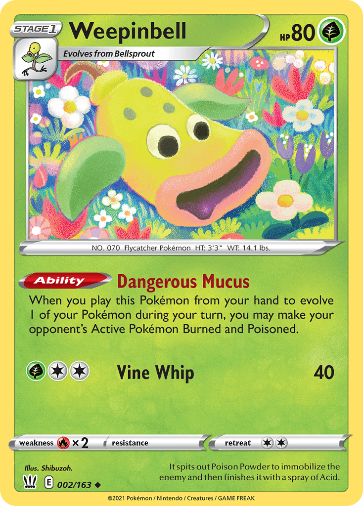 Weepinbell Battle Styles