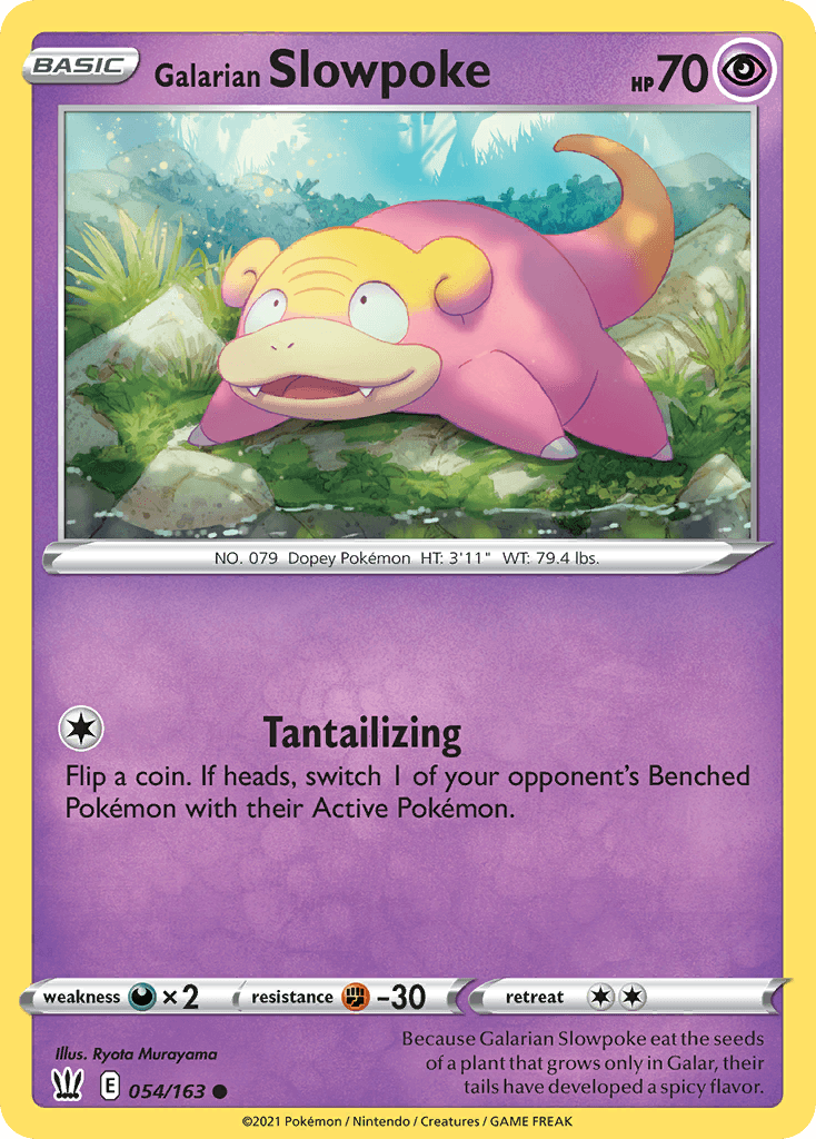 Galarian Slowpoke Battle Styles