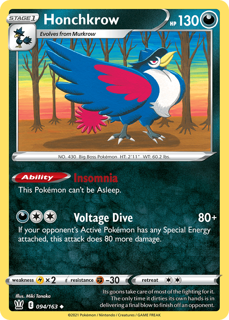 Honchkrow Battle Styles