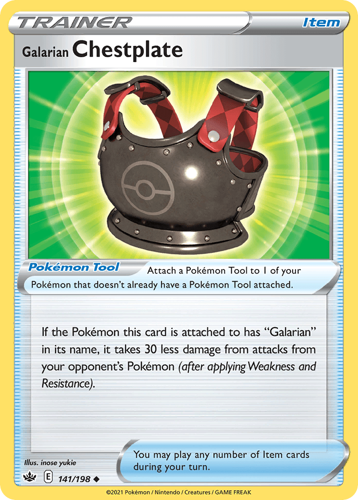 Galarian Chestplate Chilling Reign