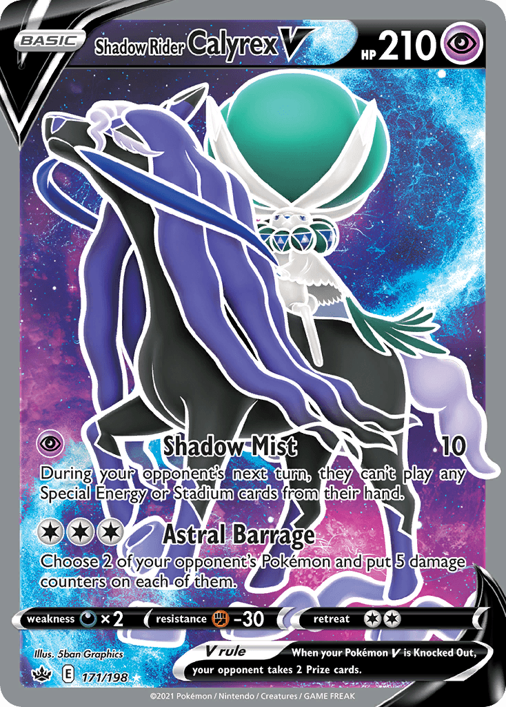 Shadow Rider Calyrex V Chilling Reign