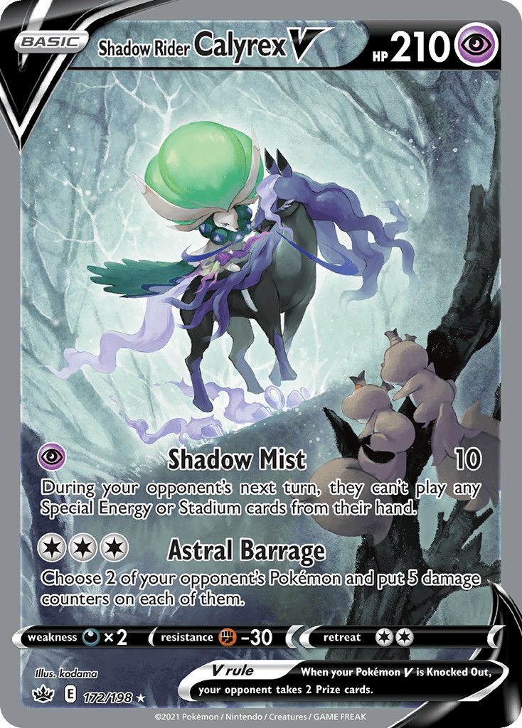 Shadow Rider Calyrex V Chilling Reign