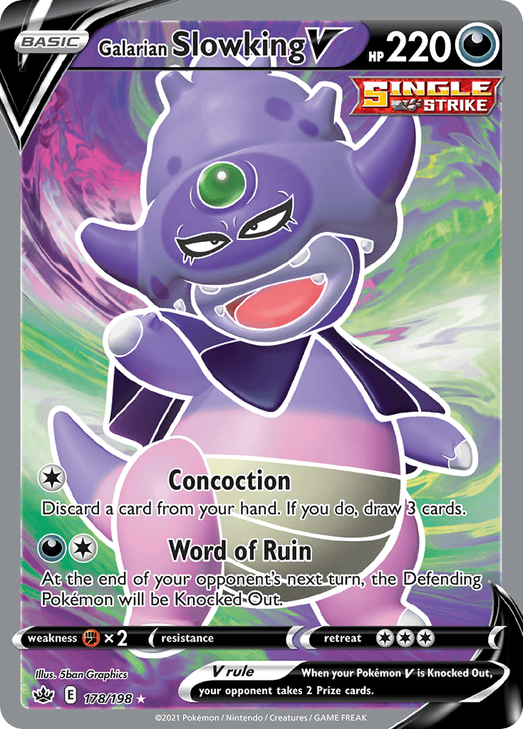 Galarian Slowking V Chilling Reign