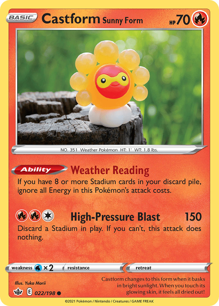 Castform Sunny Form Chilling Reign