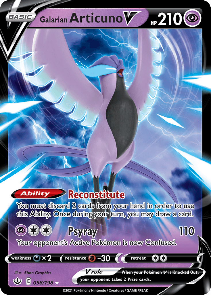 Galarian Articuno V Chilling Reign
