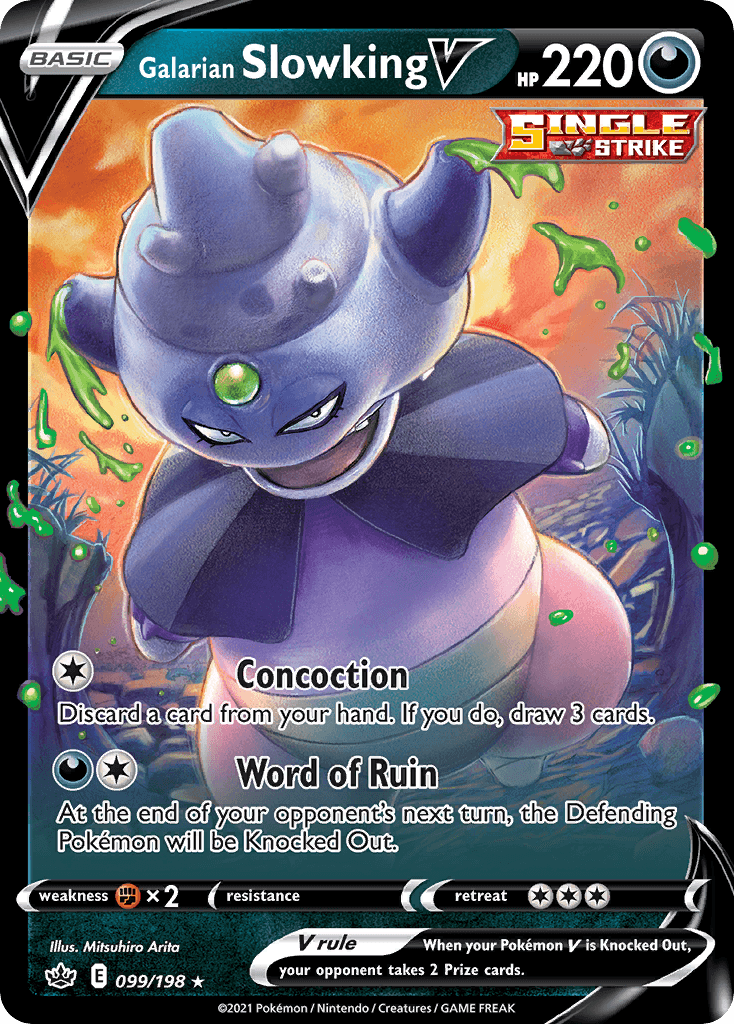 Galarian Slowking V Chilling Reign