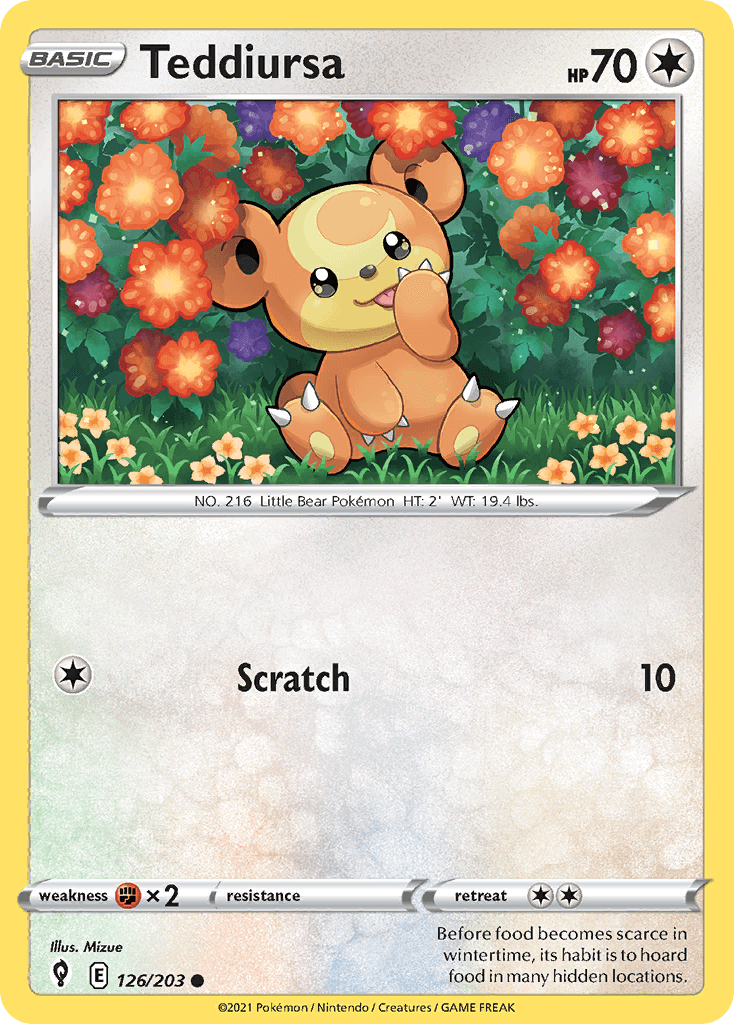 Teddiursa Evolving Skies