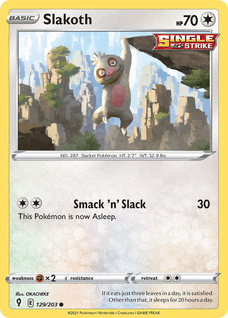Slakoth Evolving Skies