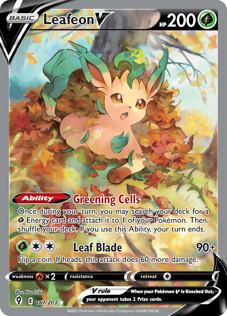 Leafeon V Evolving Skies