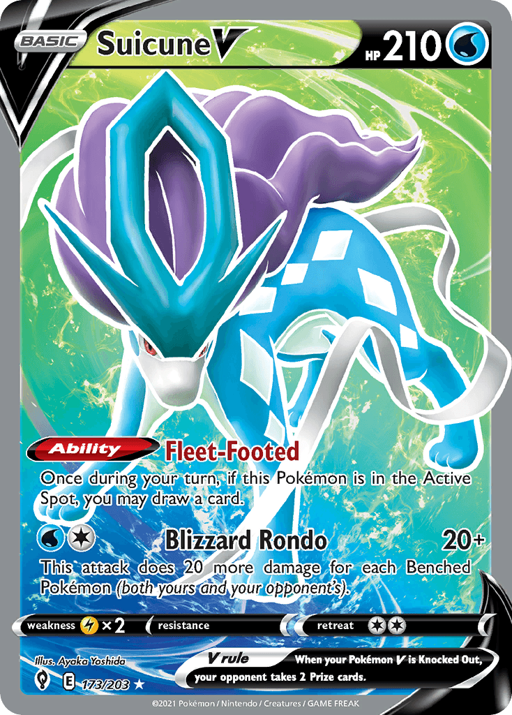 Suicune V Evolving Skies