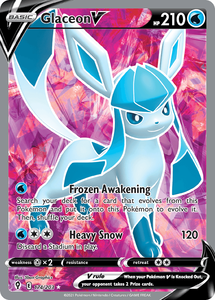 Glaceon V Evolving Skies
