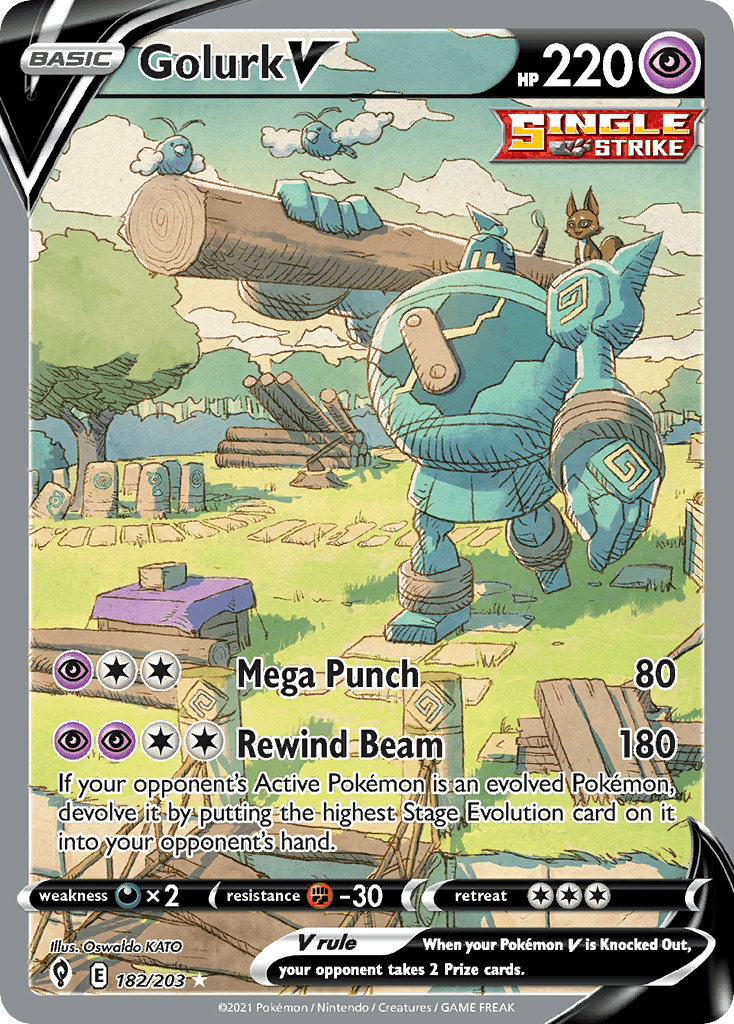 Golurk V Evolving Skies