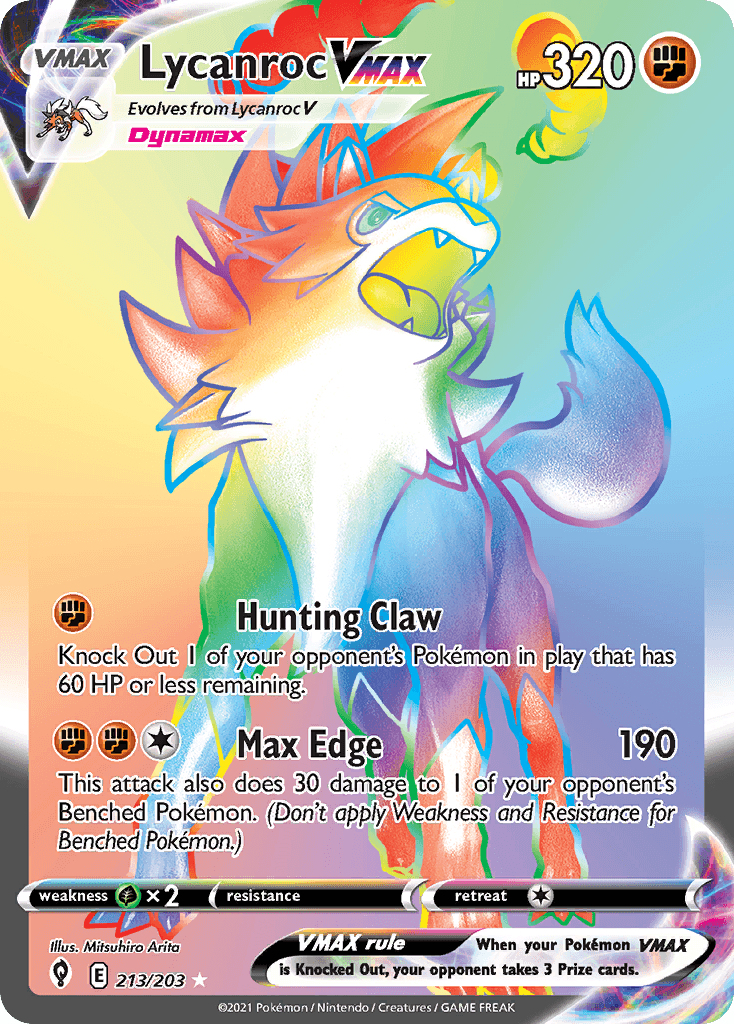 Lycanroc VMAX Evolving Skies
