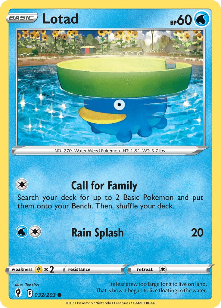 Lotad Evolving Skies