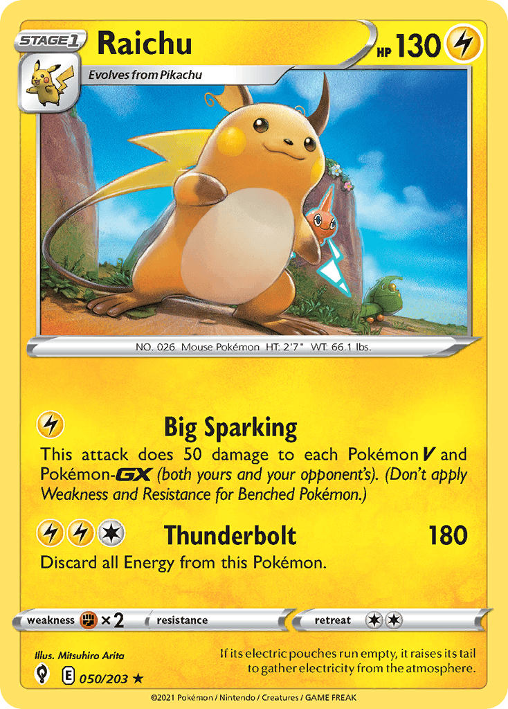 Raichu Evolving Skies