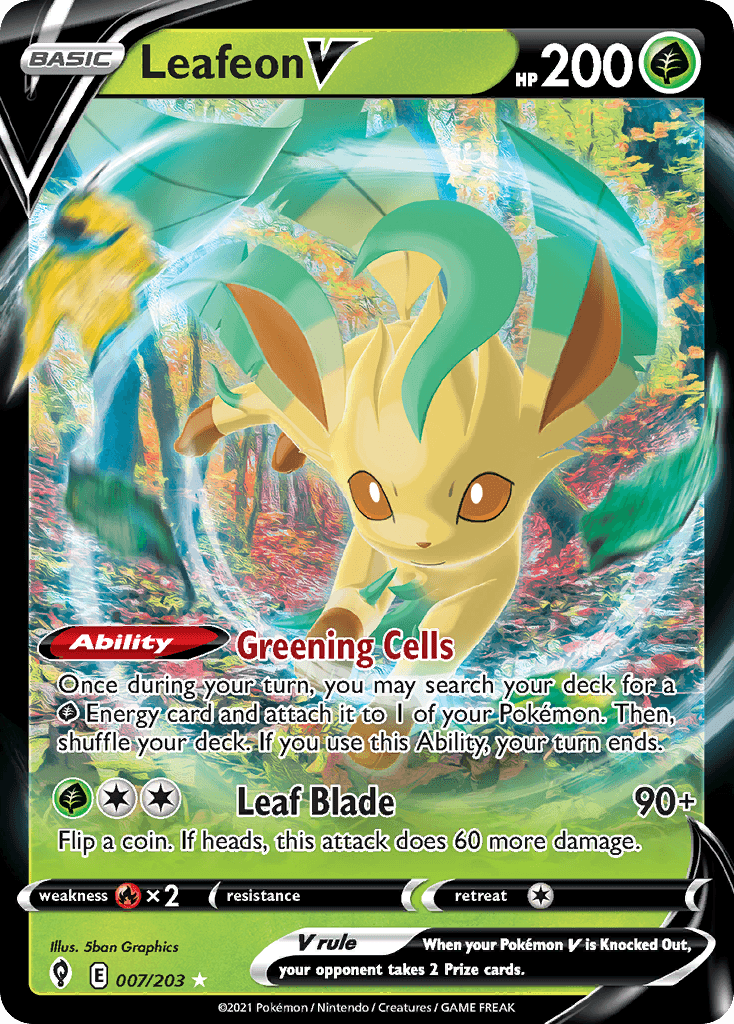 Leafeon V Evolving Skies