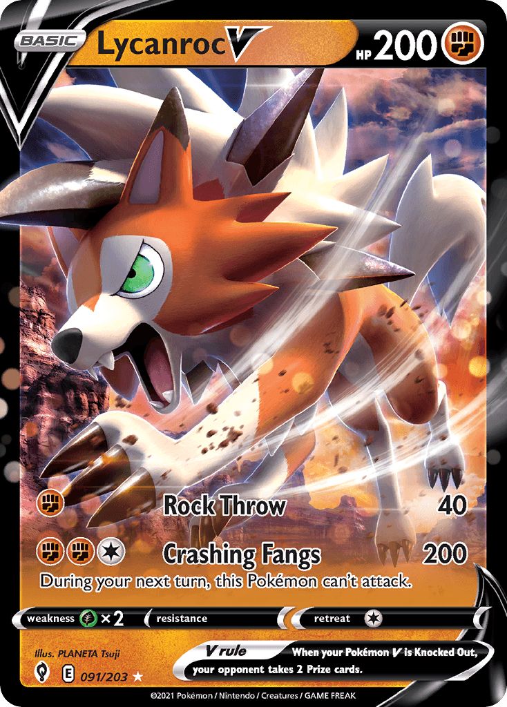 Lycanroc V Evolving Skies