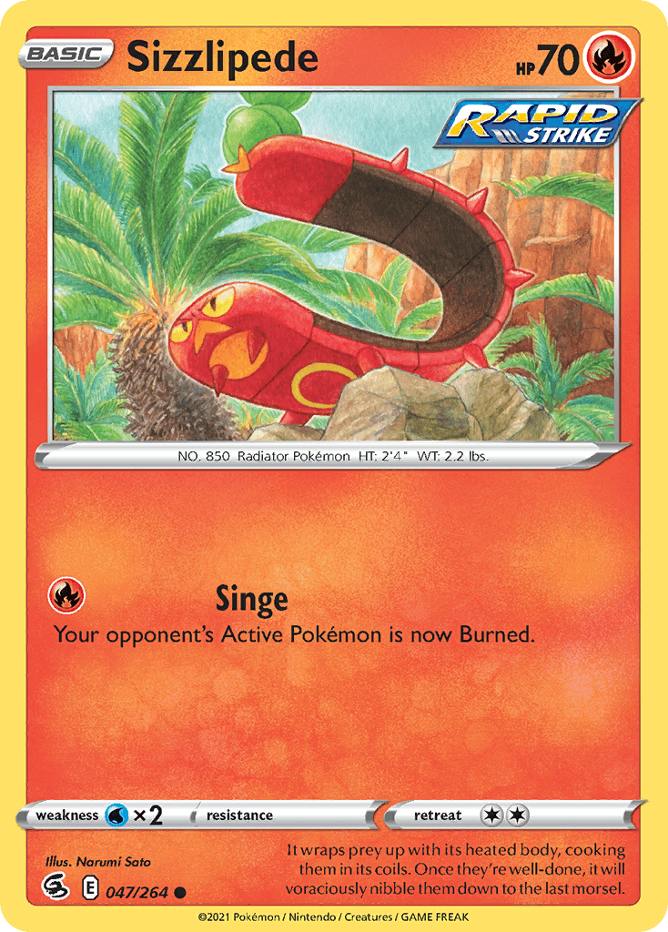 Sizzlipede Fusion Strike