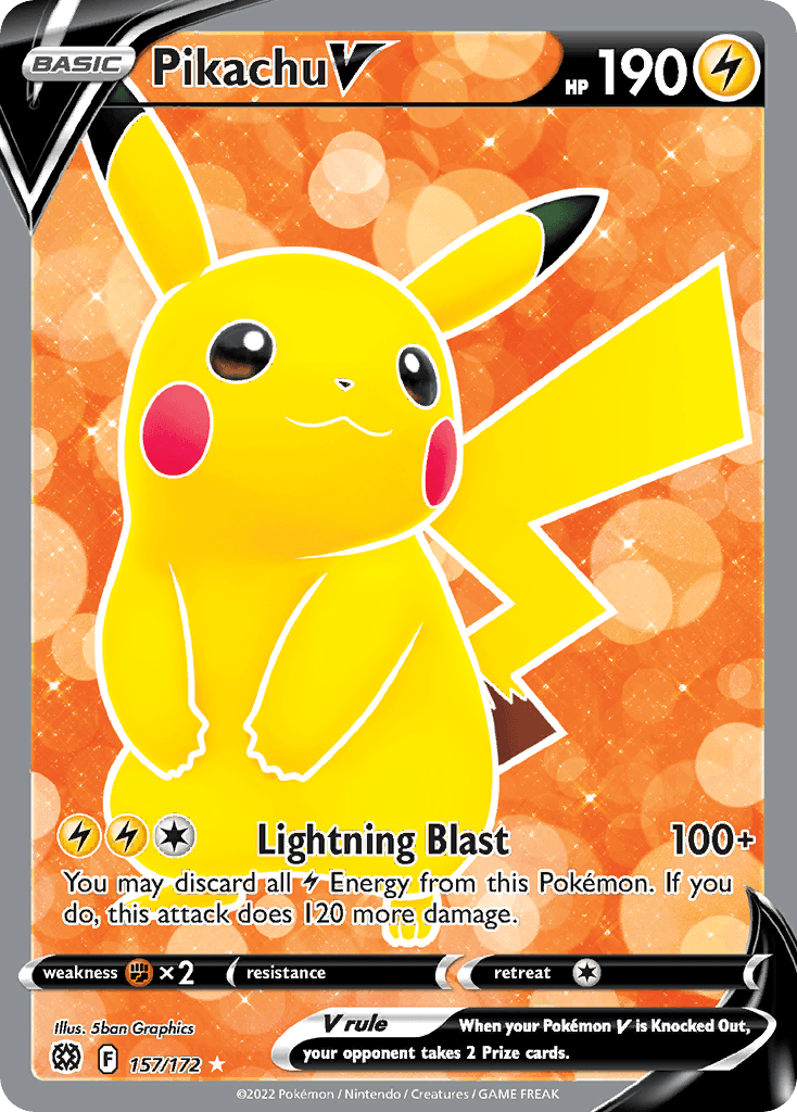 Pikachu V Brilliant Stars
