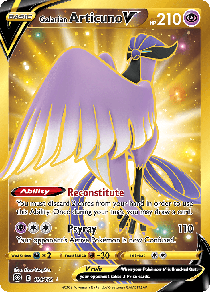 Galarian Articuno V Brilliant Stars