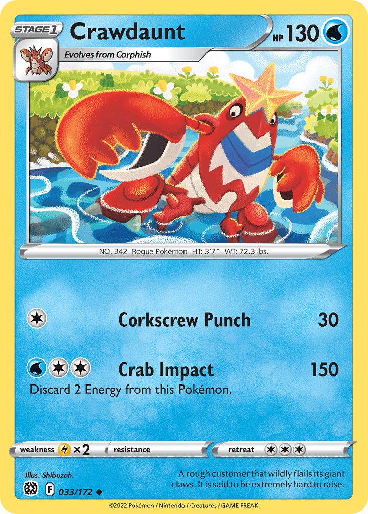 Crawdaunt Brilliant Stars