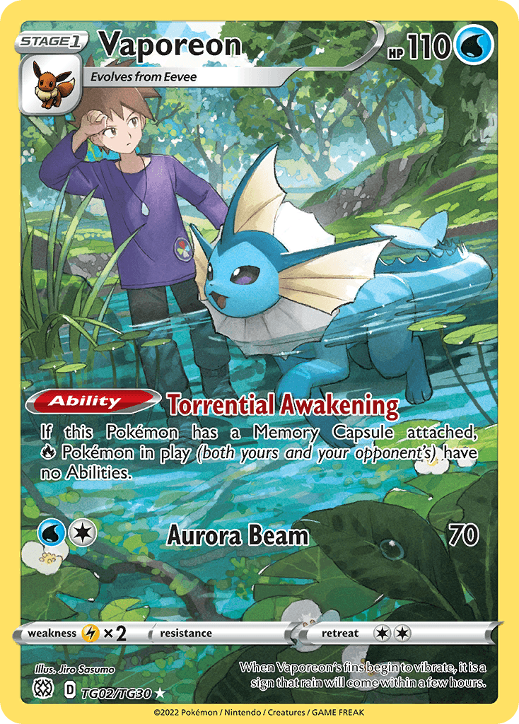 Vaporeon Brilliant Stars Trainer Gallery