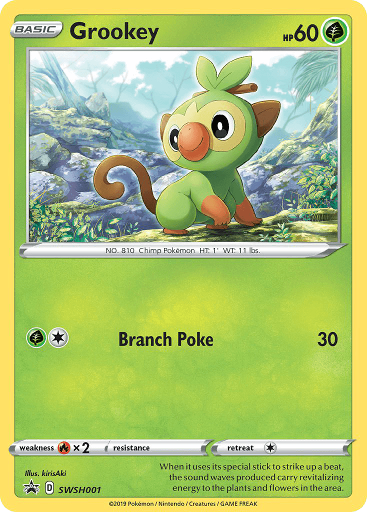 Grookey SWSH Black Star Promos