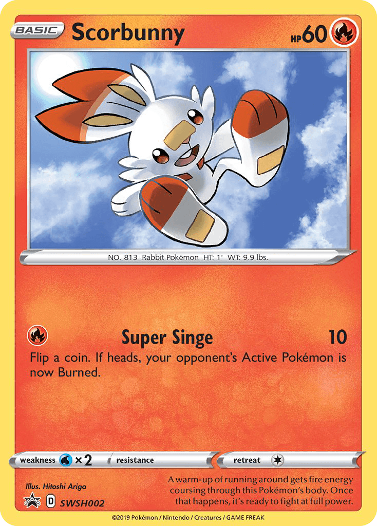 Scorbunny SWSH Black Star Promos