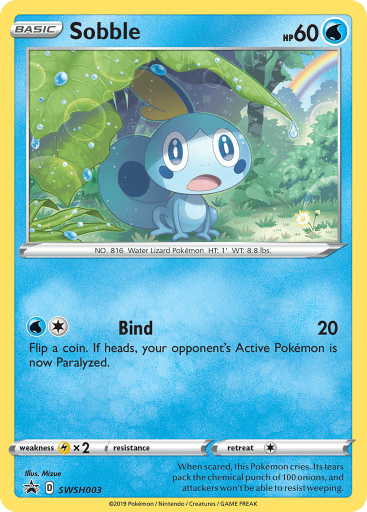 Sobble SWSH Black Star Promos