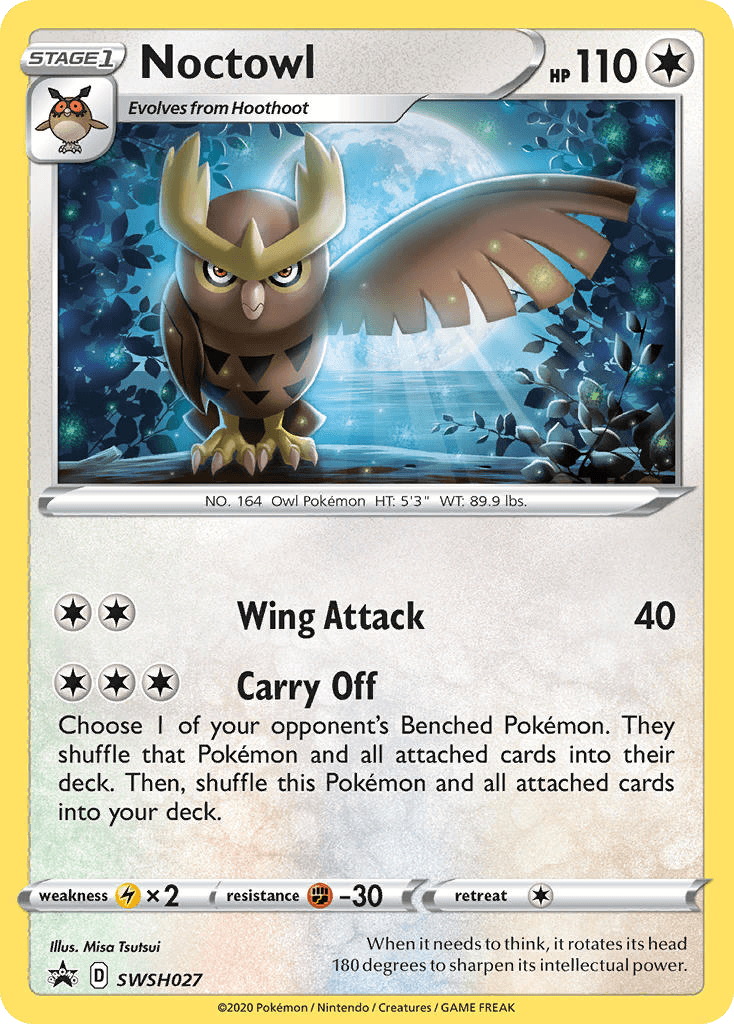 Noctowl SWSH Black Star Promos