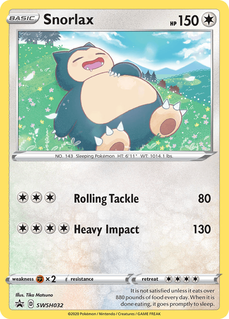 Snorlax SWSH Black Star Promos