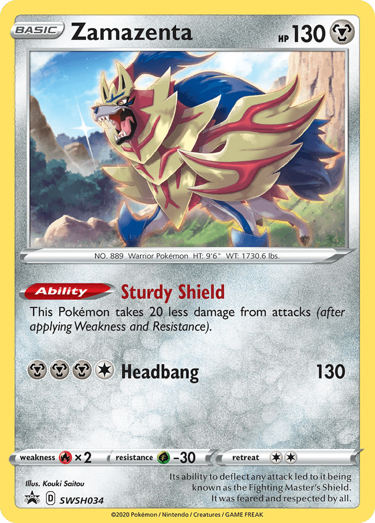Zamazenta SWSH Black Star Promos