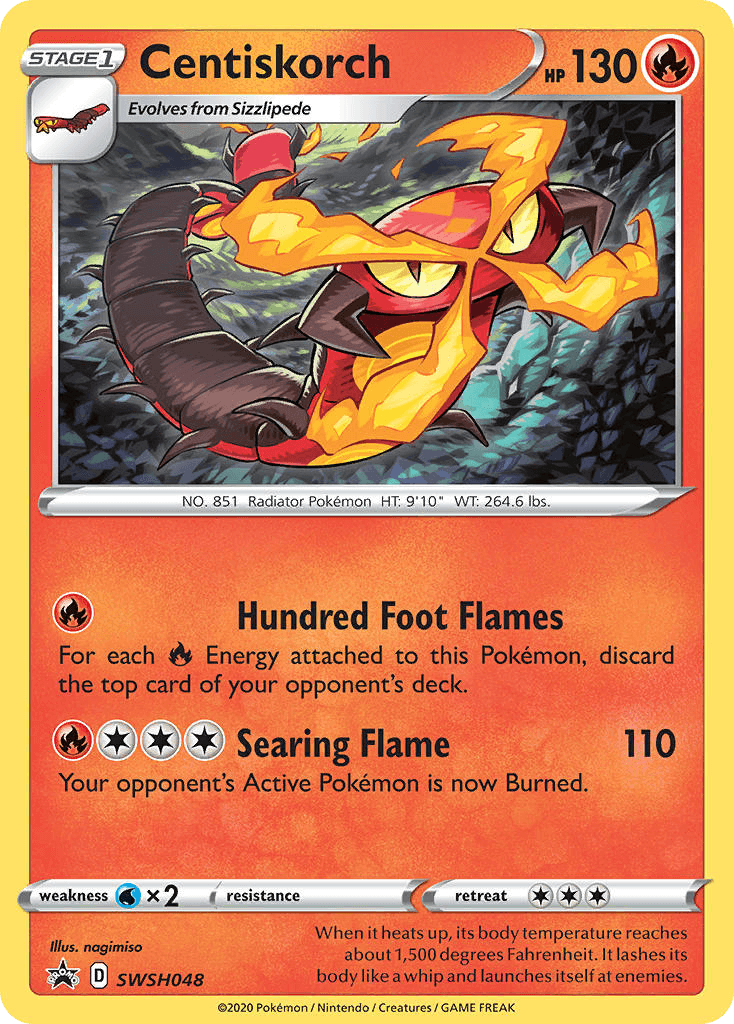 Centiskorch SWSH Black Star Promos