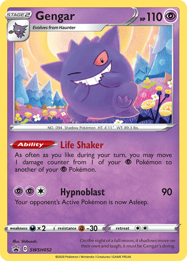 Gengar SWSH Black Star Promos