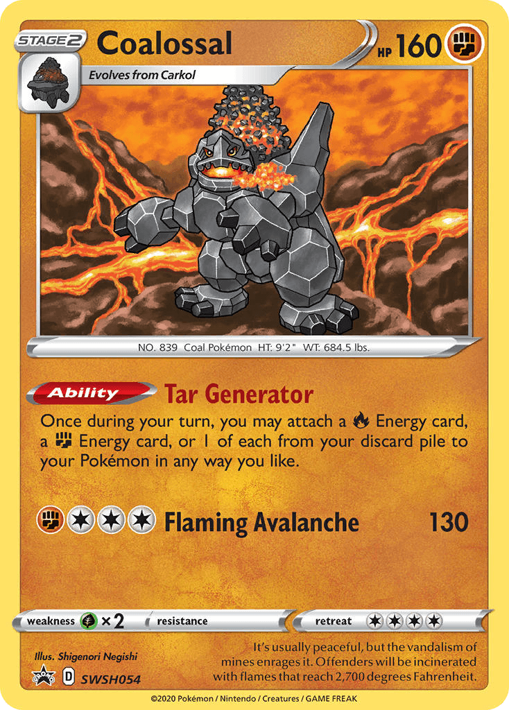 Coalossal SWSH Black Star Promos