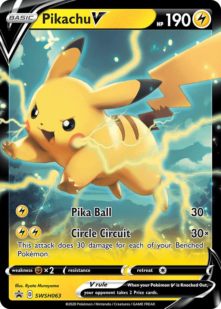 Pikachu V SWSH Black Star Promos
