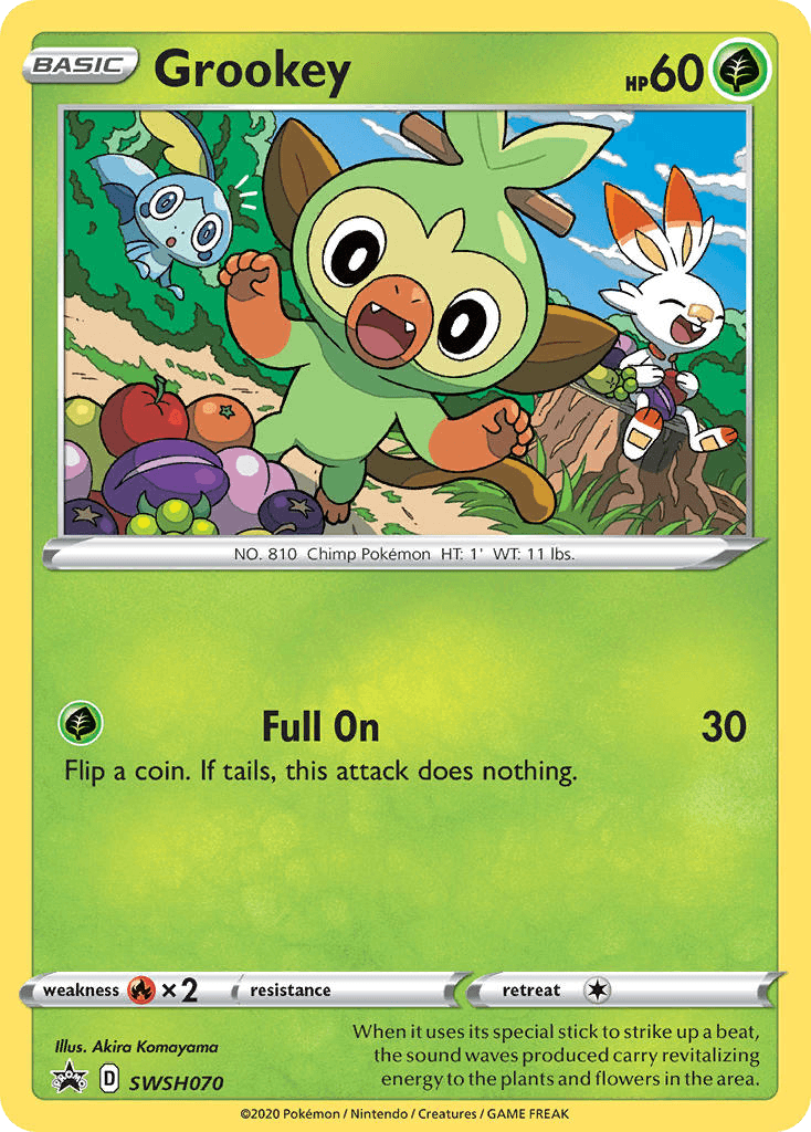 Grookey SWSH Black Star Promos