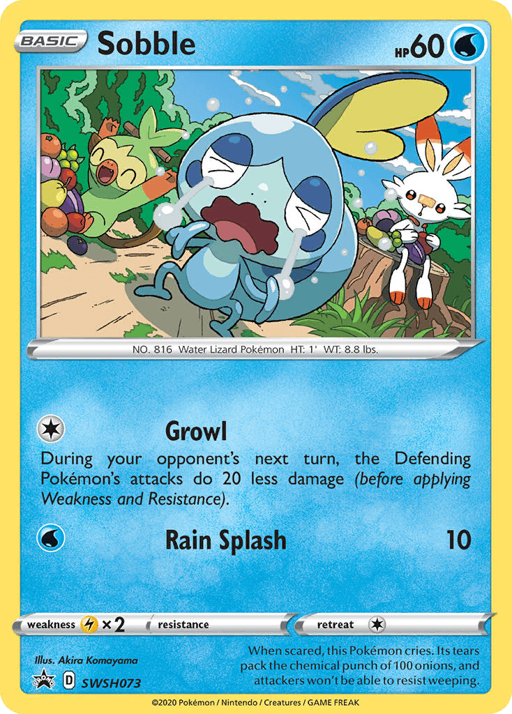 Sobble SWSH Black Star Promos