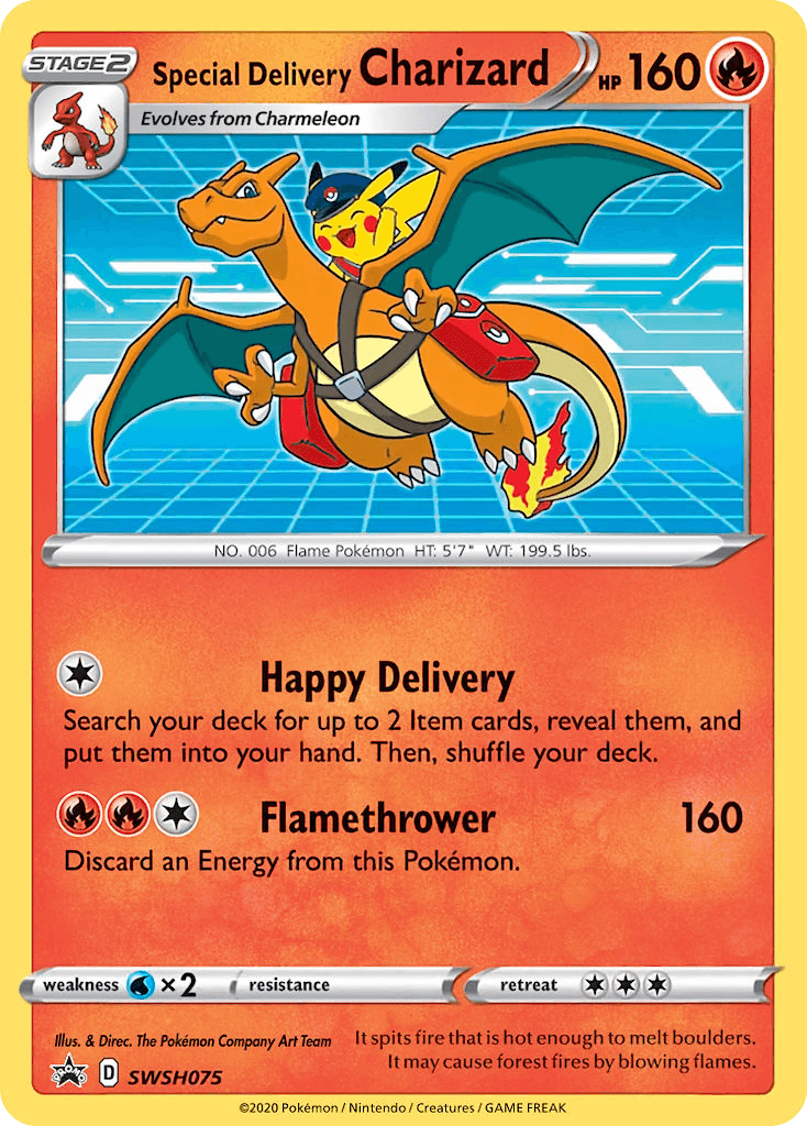 Special Delivery Charizard SWSH Black Star Promos