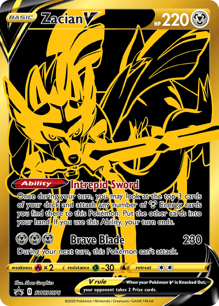 Zacian V SWSH Black Star Promos