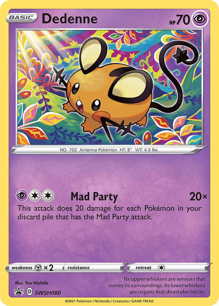 Dedenne SWSH Black Star Promos