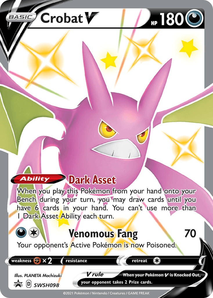 Crobat V SWSH Black Star Promos
