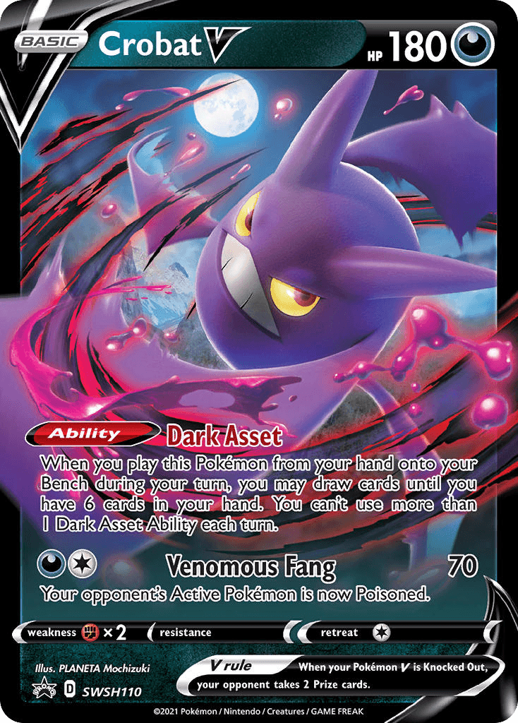 Crobat V SWSH Black Star Promos