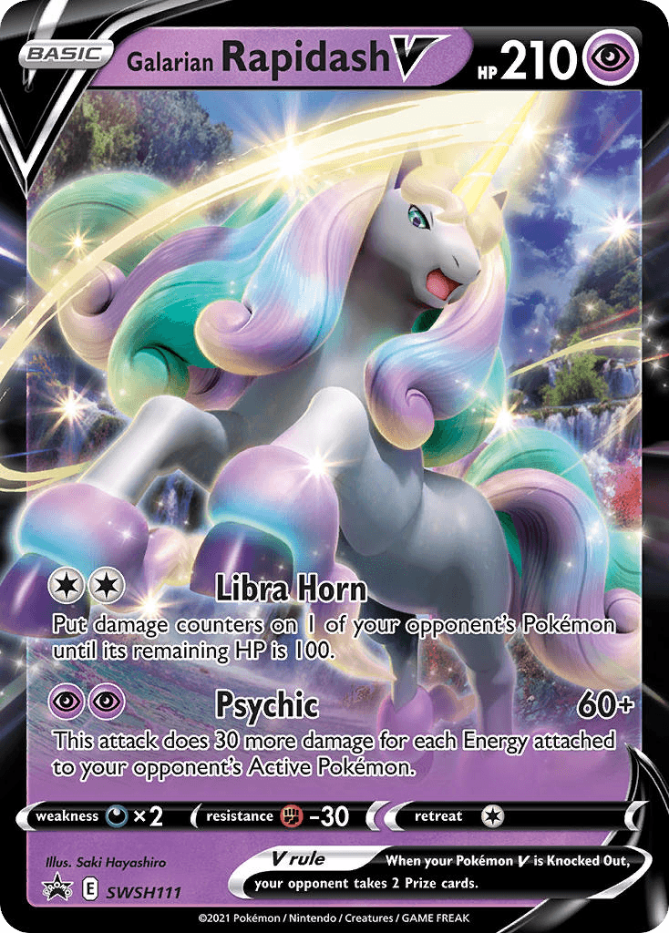 Galarian Rapidash V SWSH Black Star Promos