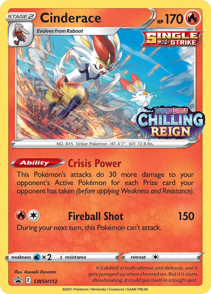Cinderace SWSH Black Star Promos