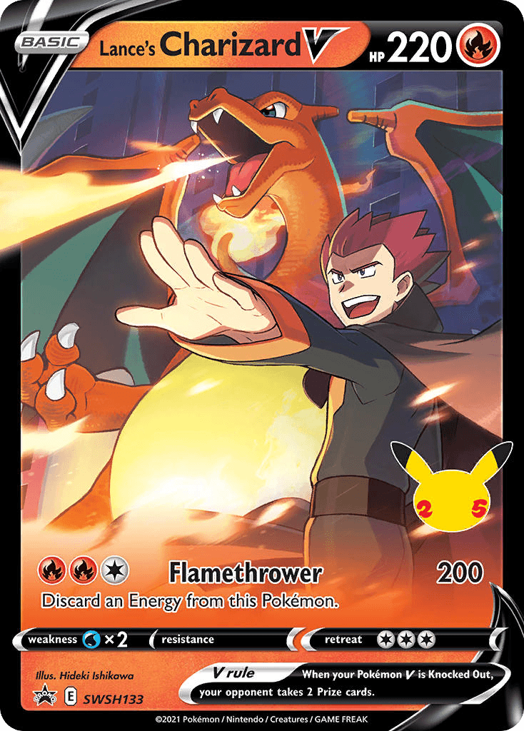 Lance's Charizard V SWSH Black Star Promos