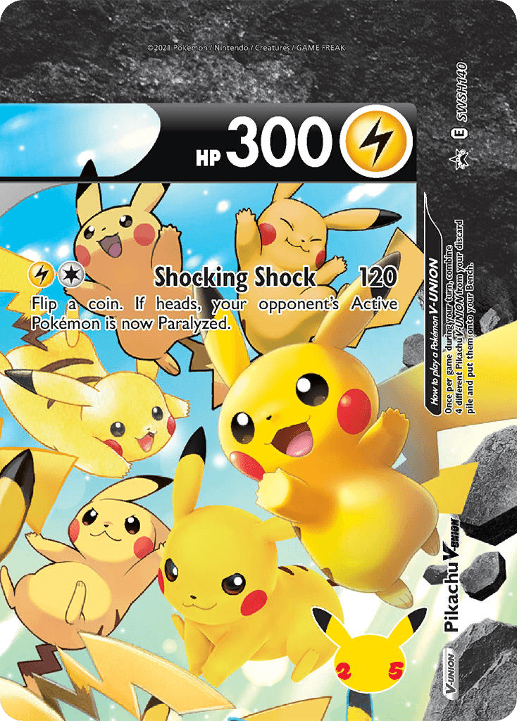 Pikachu V-UNION SWSH Black Star Promos