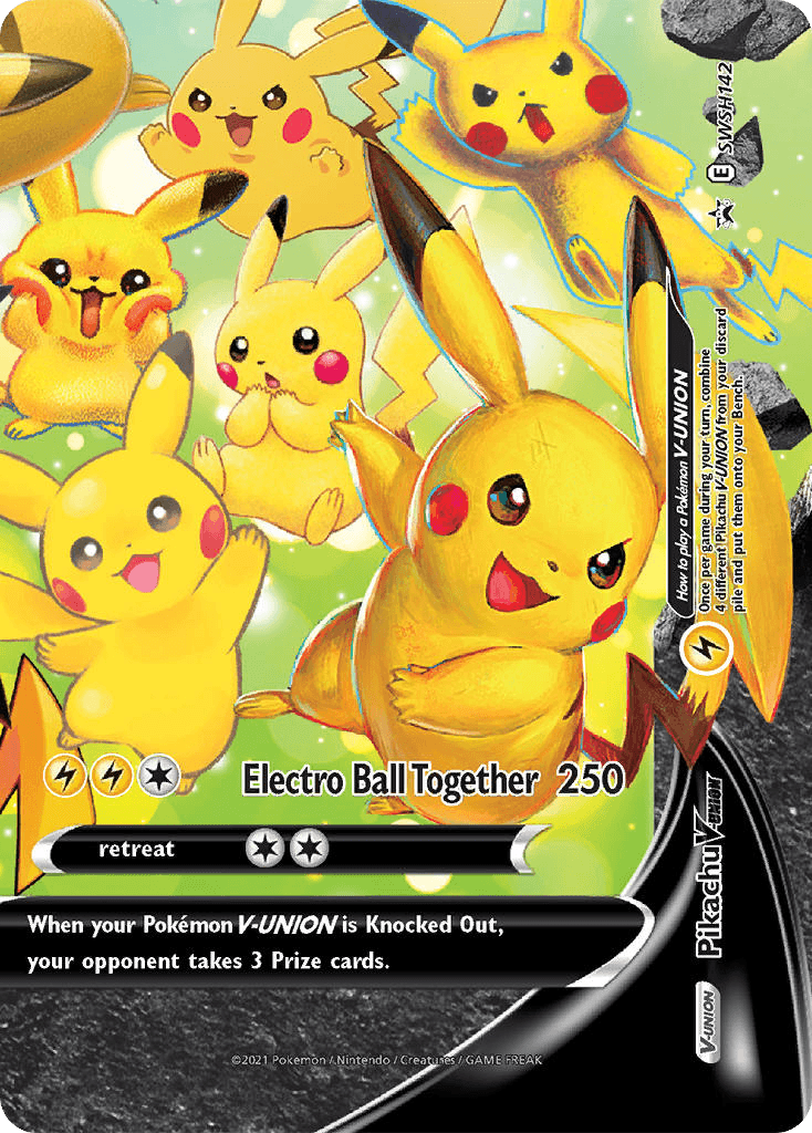 Pikachu V-UNION SWSH Black Star Promos