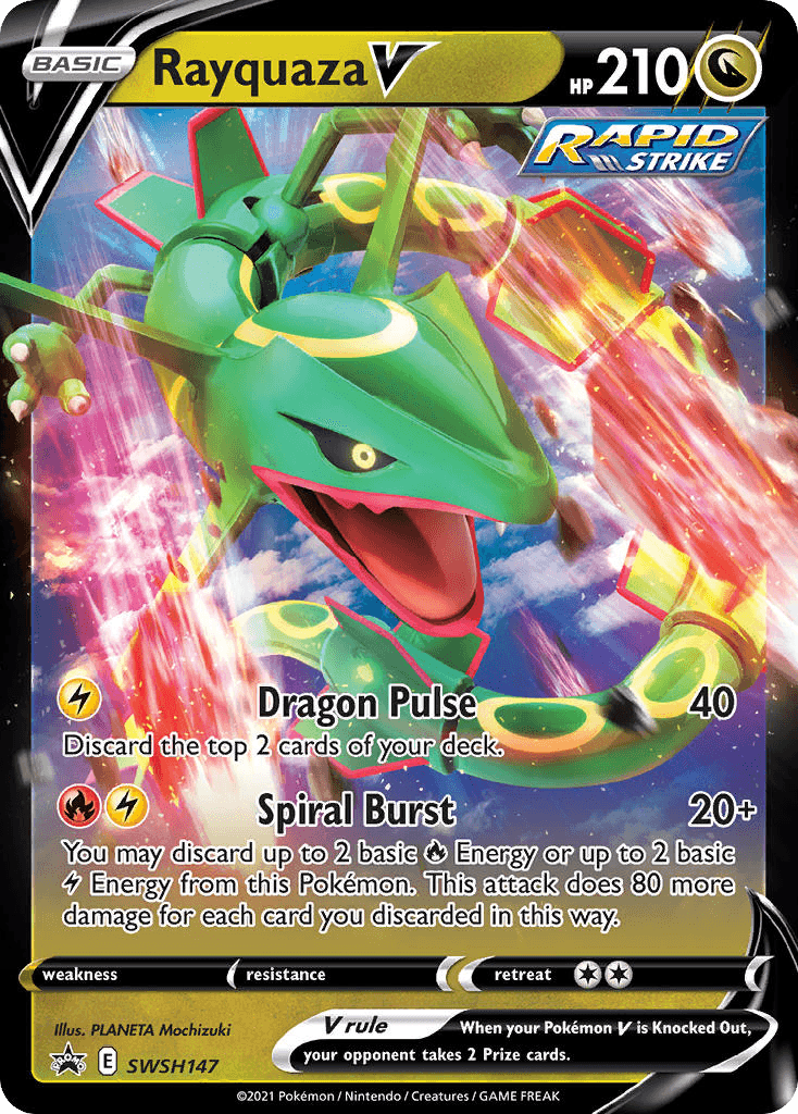 Rayquaza V SWSH Black Star Promos